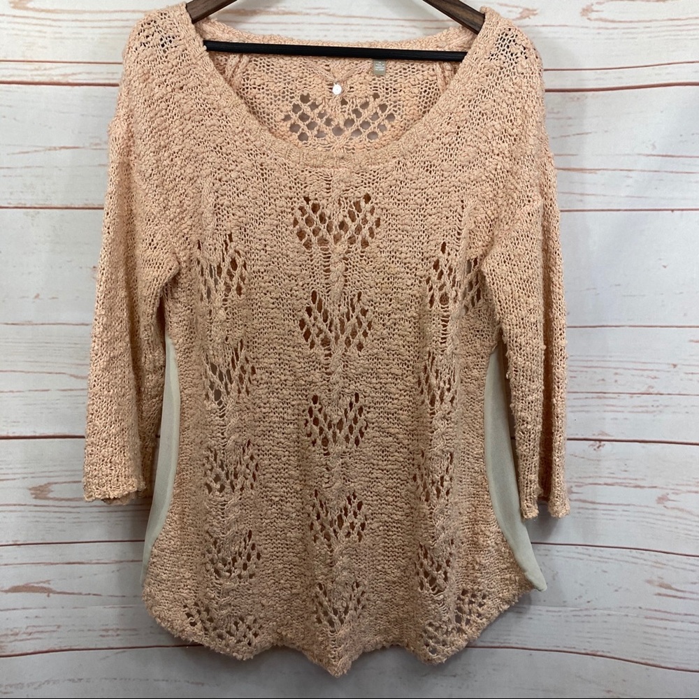 Anthropologie. Knitted & Knotted Blush Sweater